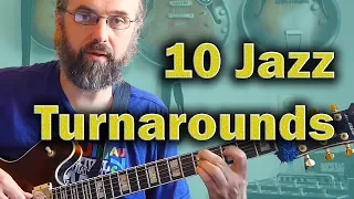 Jazz Chords: I VI II V turnaround in 10 variations - Jazz Guitar Harmony Lesson