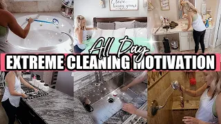 2020 ALL DAY EXTREME CLEANING MOTIVATION-CLEAN WITH ME-BISSELL CROSSWAVE-CLEANING MUSIC