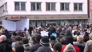 Anti-Flüchtlings-Demo von Russlanddeutschen in Ingolstadt (I) - 24.01.2016