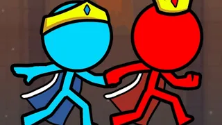 Red and Blue Stickman : Animat levels 76 - 80