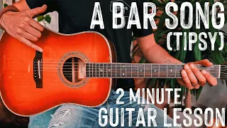 A Bar Song (Tipsy) Guitar Tutorial // A Bar Song Shaboozey Guitar Lesson #1024