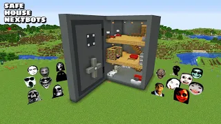 SURVIVAL SAVE VAULT HOUSE WITH 100 NEXTBOTS in Minecraft - Gameplay - Coffin Meme