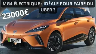 MG4 Électrique : la voiture idéale pour faire du UBER ?