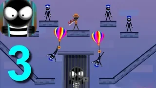 Stickman JailBreak Escape Walkthrough Part 3 Android Gameplay HD / New Stickman Action Game