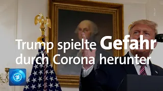 Interview enthüllt: Trump spielte Corona-Gefahr absichtlich herunter