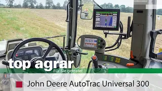 John Deere ATU 300 steering system in the top agrar practical test on Fendt Vario