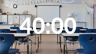 📝School Exams Ambience 📚40 min Ambient Exam Hall Sounds Timer - 40 min of the real exam room sound!