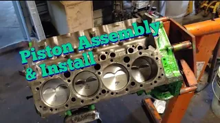 BUDGET 383 STROKER BUILD PART 2. Piston assembly/install