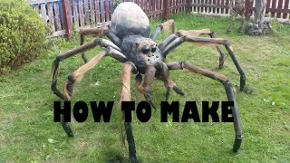 DIY giant spider halloween prop tutorial Rough Guide