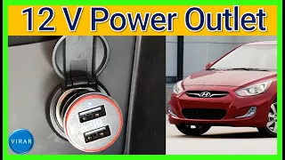 How to Fix 12V Power Outlet/Cigarette Lighter - Hyundai Accent (2012-2017)