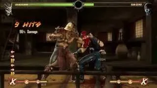 Mortal Kombat Shao Kahn Ultimate Combo 96% Damage.