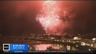 Grand finale of the San Francisco July 4th fireworks show