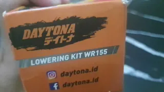 unboxing lowering kit yamaha wr155 merk Daytona
