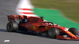 A full lap with Charles Leclerc in the new Ferrari SF90 during testing