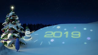 Новогодний 2019 футаж 4  2019 new year's footage