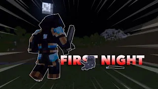 How To Survive Your FIRST Night In Minecraft!