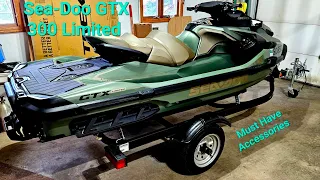 2022 SeaDoo GTX 300 Limited Must Have Accessories and 2 Month Review