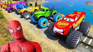 GTAV SPIDER-MAN 2, FIVE NIGHTS AT FREDDY'S, THE AMAZING DIGITAL CIRCUS Join in Epic New Stunt Race 2