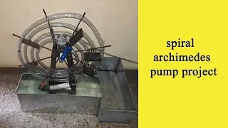 Spiral Archimedes pump project