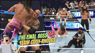 WWE2K24 The Final BOSS Team VS Team Cody Rhodes || Tag Team Match || BLOODLINE || Zorosharma