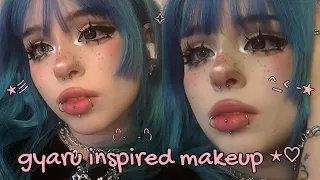 cute & easy gyaru inspired makeup ✰