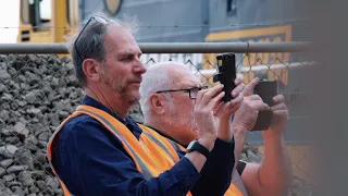 Locomotive 3801 first steam test