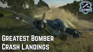 Best Bomber Emergency Crash Landings! Historic WWII Flight Sim IL2 Sturmovik