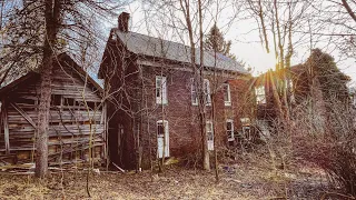 Once Grand Abandoned Victorian Farm House Up North w/ Neat Woodwork