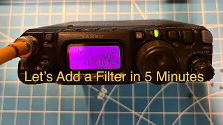 5 Minutes to add a CW Filter to a Yaesu FT-817!