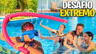 DESAFIO EXTREMO NA PISCINA *deu ruim?