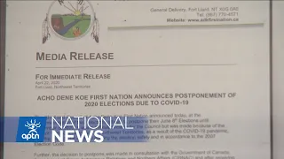 Acho Dene Koe First Nation holds election despite challenge from feds | APTN News