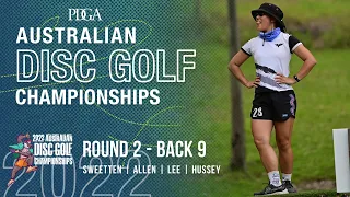 2022 Australian Disc Golf Championships | R2, B9 FPO | Sweetten, Allen, Lee, Hussey | Gatekeeper