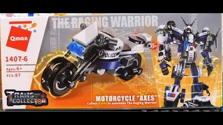 Qman 1407-6 Motorcycle "AXES" серия Transcollector: The Raging Warior