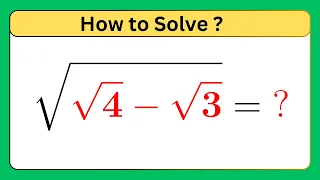 Japanese | A Nice Math Olympiad Problem | A Nice Square Root Math Simplification