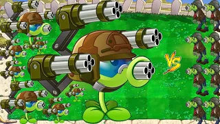 Plants vs Zombies Hack | Gatling Pea Vs 99999 Gatling Zombies | PvZ Imitater