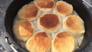 Biscuits and Gravy in the Dutch Oven