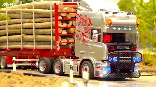 RC SHOW TRUCK AND CONSTRUCTION-SITE I LUMBER TRUCK I BLACK WARRIOR I RC TOY FAIR