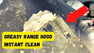 How to clean a greasy range hood. FAST! Grease remover hood range. Kitchen cleaning.