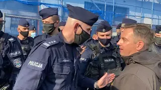 "Stop Szaleństwu" białostocki marsz przeciw obostrzeniom-interwencja policji.