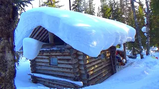 Уехали в тайгу. Живём в лесной избушке. Рыбалка на хариуса в диких местах, клёв как из пулемёта! #1