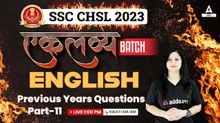 SSC CHSL 2023 | SSC CHSL English by Swati Tanwar | Previous Years Questions #11