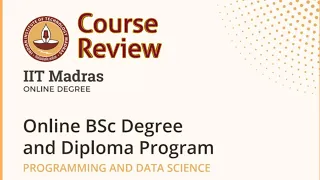 Detailed Review of IITM Online BSc in Programming & Data Science