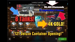 wot Blitz Crate Opening 121 Deluxe Containers in 4K!