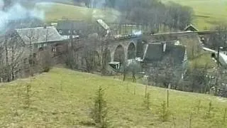 Erzgebirgsrundfahrt mit Dampflokomotive 50 3648 - 8. April 1997