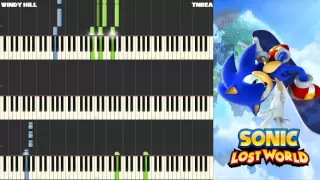 Sonic Lost World - Windy Hill (Zone 1) - Awesome for Piano