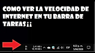 NetSpeedMonitor - Cómo ver la velocidad de Internet en la barra de tareas de Windows 10