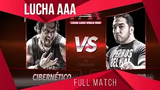 HIJO DEL PERRO AGUAYO Vs CIBERNÉTICO: CABELLERA Vs CABELLERA | Triplemanía XXI