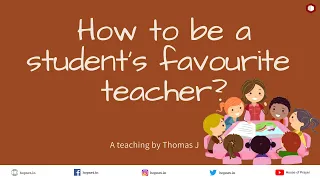 How to be a student's favourite teacher? | Ps Thomas J | House Of Prayer