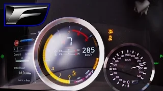 Lexus GS F ACCELERATION & TOP SPEED on AUTOBAHN - 5.0 V8 477 HP