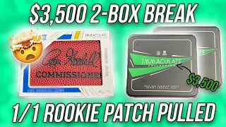 PULLING A ROOKIE 1/1 OUT OF 2021 IMMACULATE FOOTBALL 🤯 $3,500 BOX BREAK